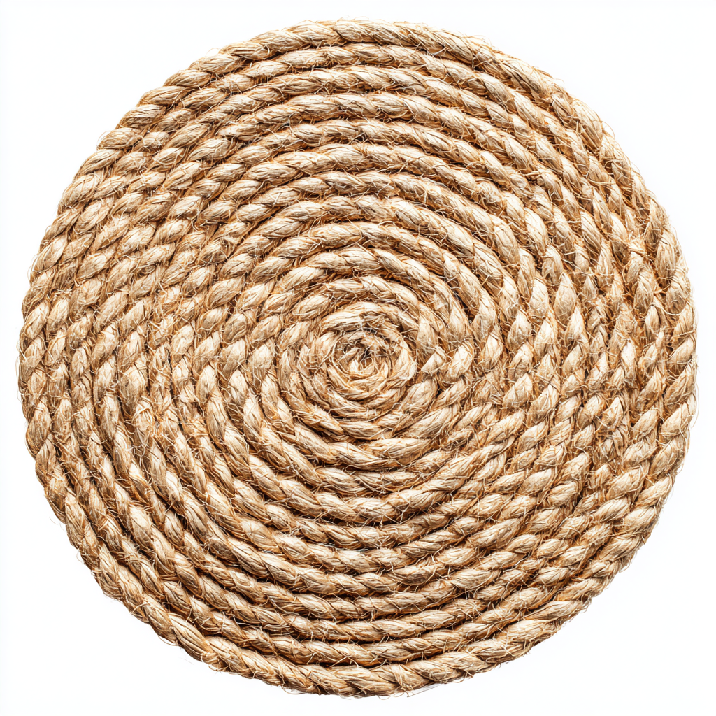 Verqudo Round Braided Placemats - Natural Beige