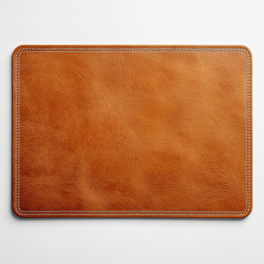 Verqudo Double-Sided PU Leather Placemat - Saddle Brown